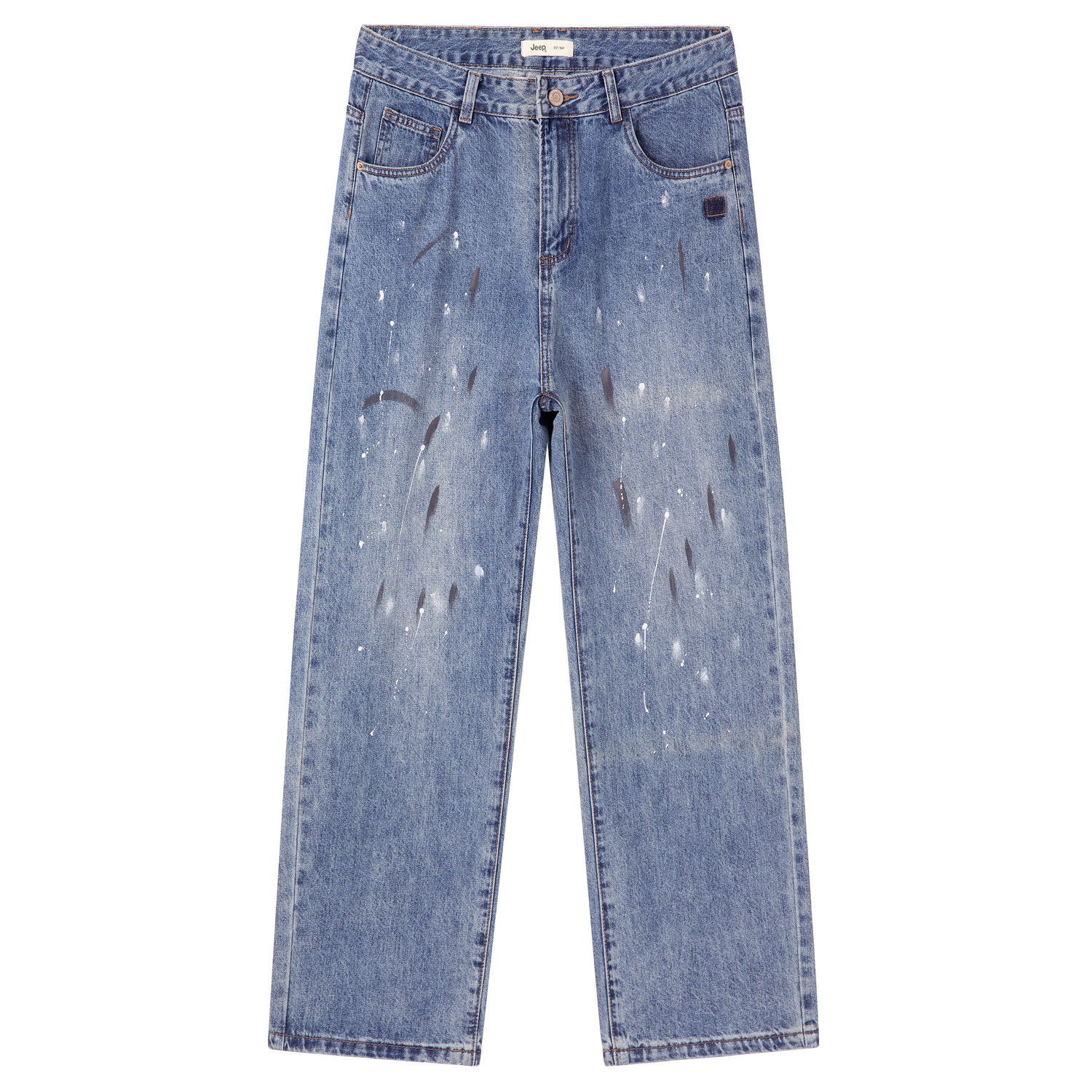 

Джинсы Unisex Moderate Straight Fit Jeep, p755mwno16 светло-синий