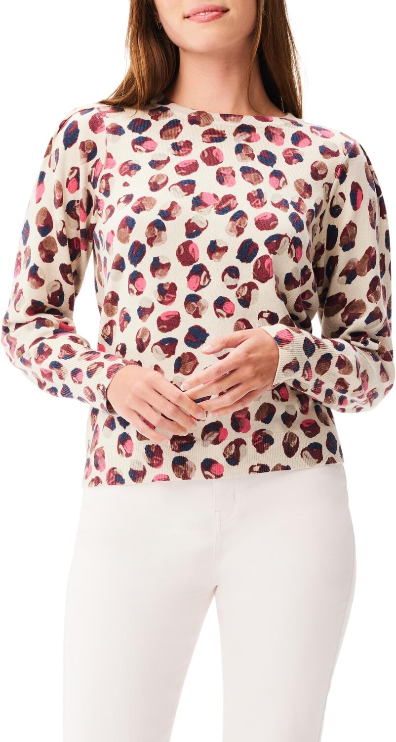 

Румяный свитер в горошек NIC+ZOE, цвет Pink Multi
