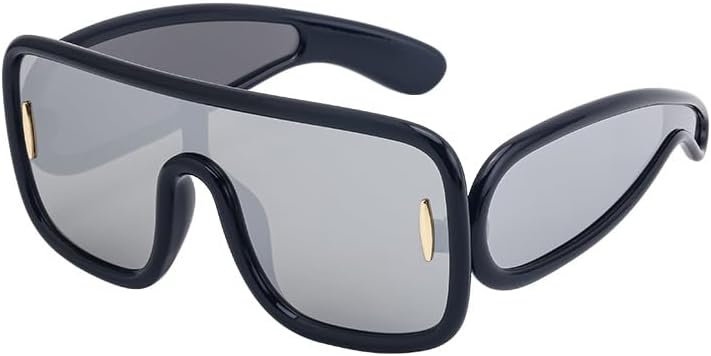 

Женские солнцезащитные очки европейского и американского производства с интегрированными линзами — летний дизайн увеличенного размера, подходят для пляжа и повседневной носки Gksbnck, C7