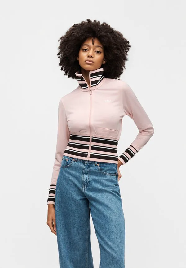 Винтажная толстовка на молнии Adidas Originals, Sandy Pink — фото 4