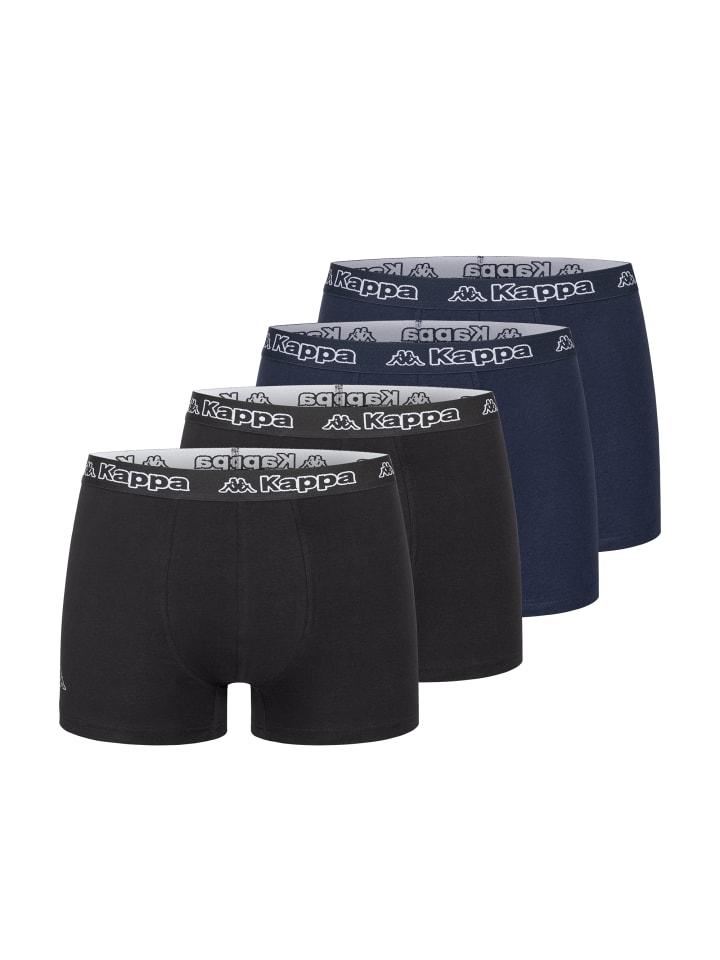 

Боксерские трусы Kappa, цвет kappa boxershorts 4er pack 2x schwarz 2xnavy