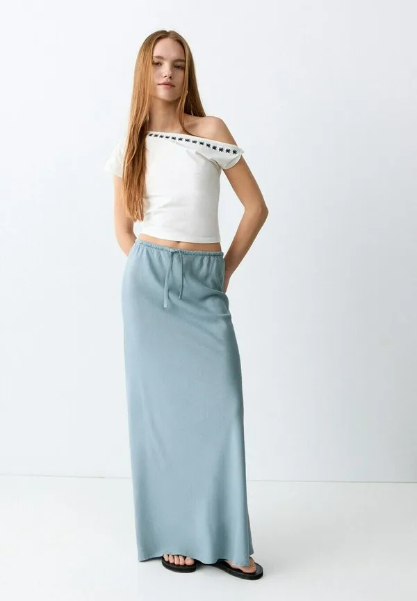 Подростковая длинная юбка Mango Kids, Light Blue