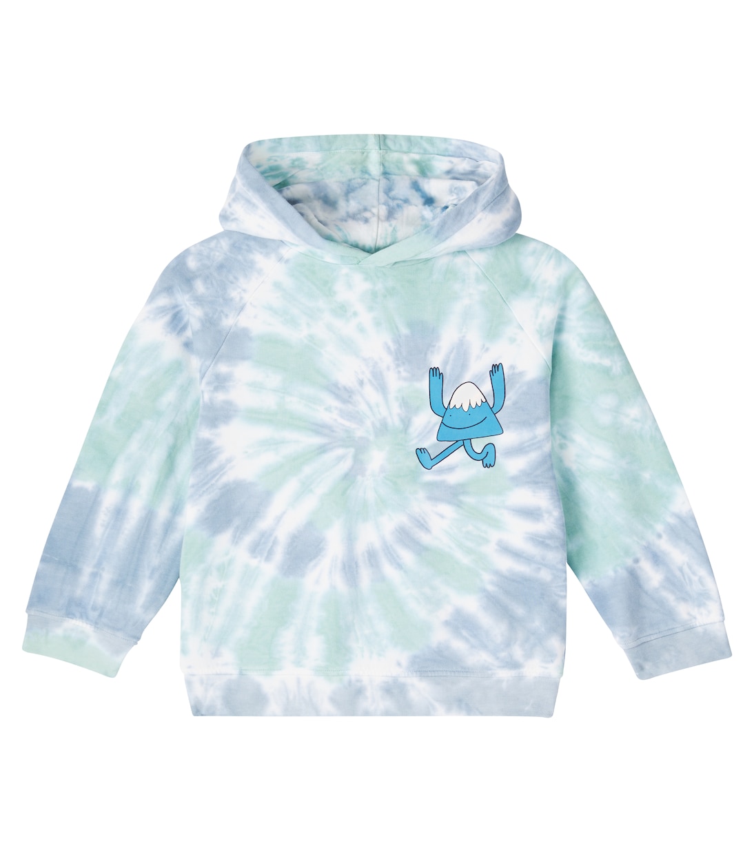 

Худи из хлопкового джерси в технике тай-дай Stella McCartney Kids, Colourful