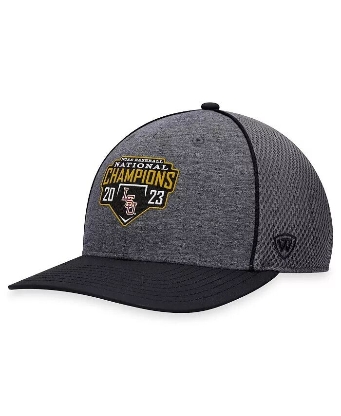 

Мужская и женская кепка темно-серого цвета LSU Tigers 2023 NCAA Men's Baseball College World Series Champions Mesh Back Adjustable Hat Top of the World