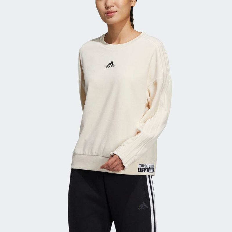 Свитшот женский экрю Adidas — фото 3