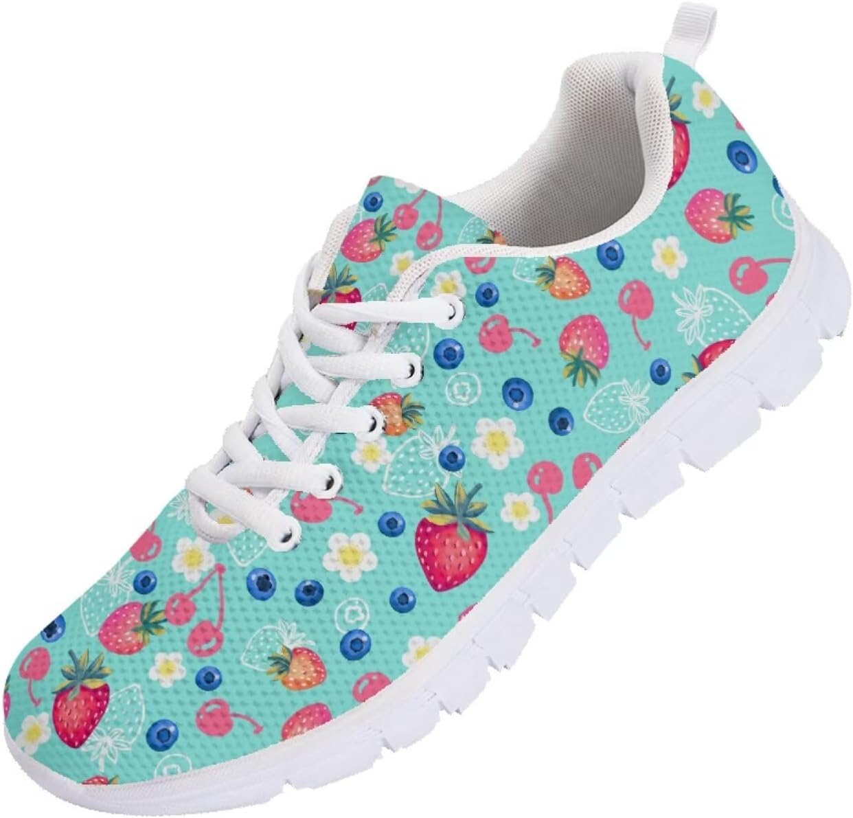 

Кроссовки для бега мужские Funnydude с забавным принтом, комфортные теннисные кроссовки, дышащие сетчатые кроссовки для спортзала, Strawberry