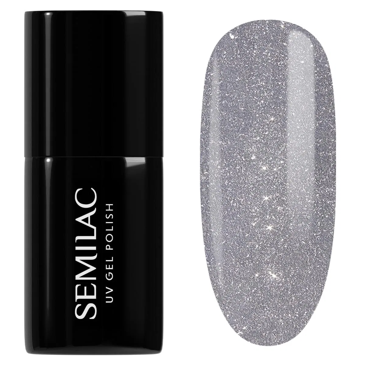 Матовый топ для гель-лака «334 Silver Lavender» от Semilac Semilac, 334 Silver Lavender