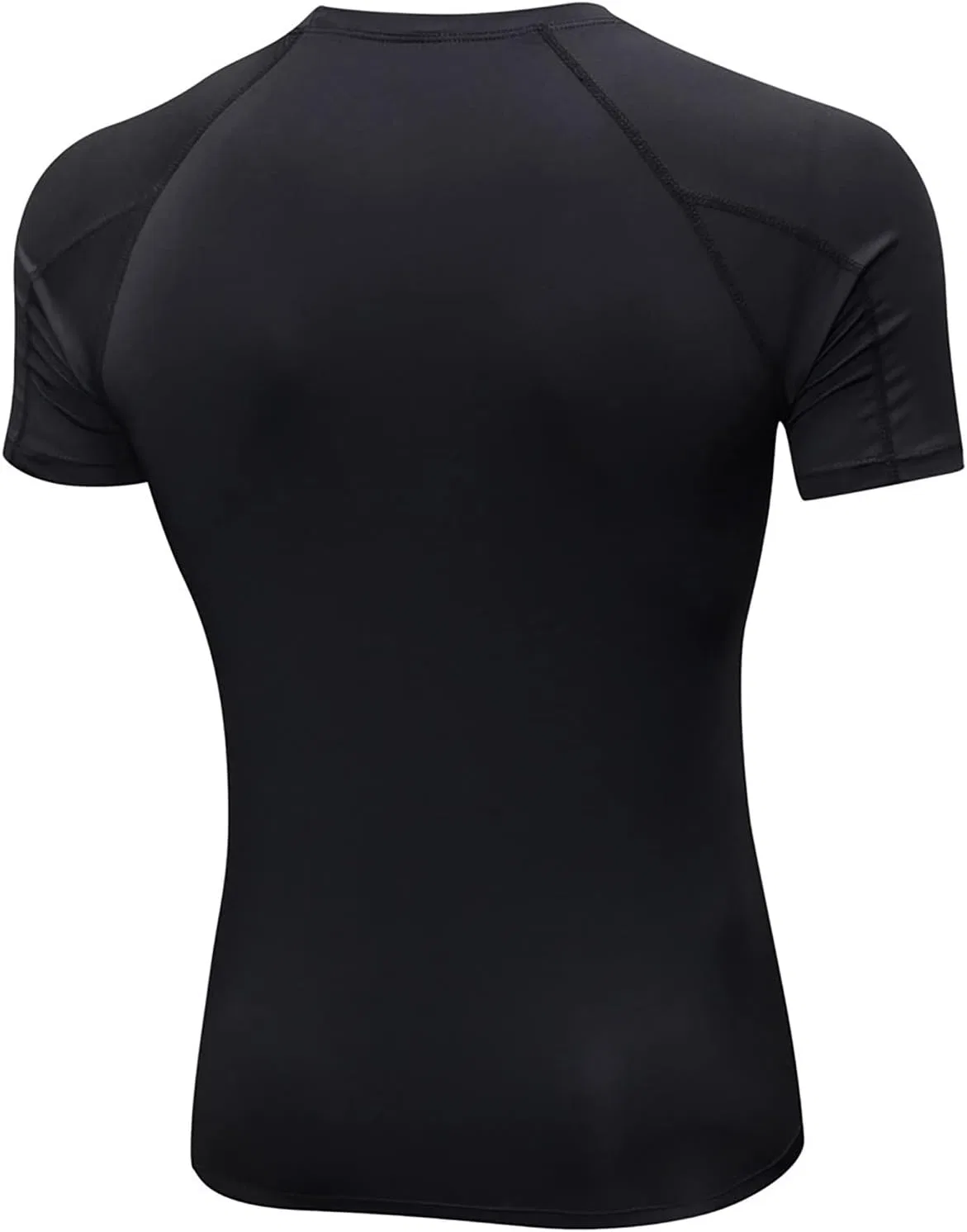 Мужская футболка для тренировок, быстросохнущая, Athletic, A01 Black — фото 2