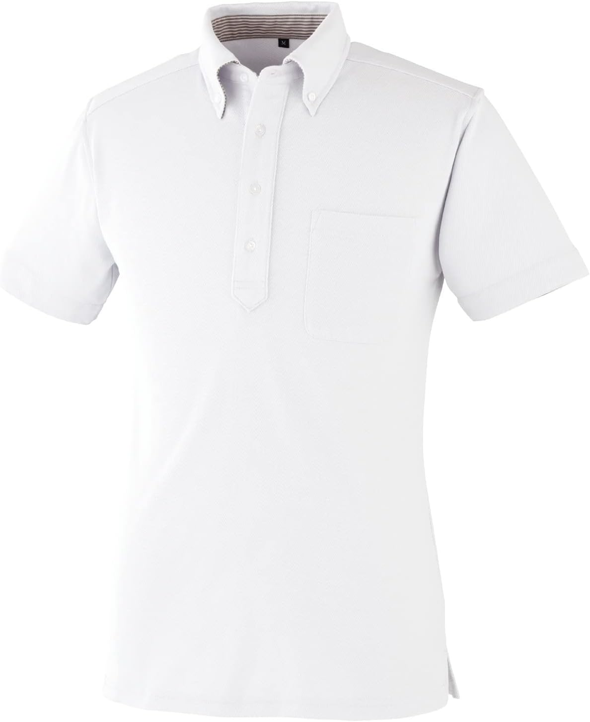 

Поло-рубашка Oguraya DRY с коротким рукавом и пуговицами, модель 9020 SS - 5L Kokuraya, белый