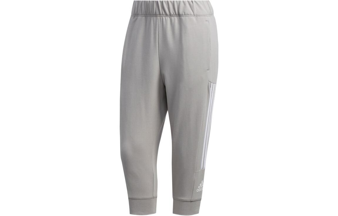 

Трикотажные спортивные штаны женские серые Adidas
