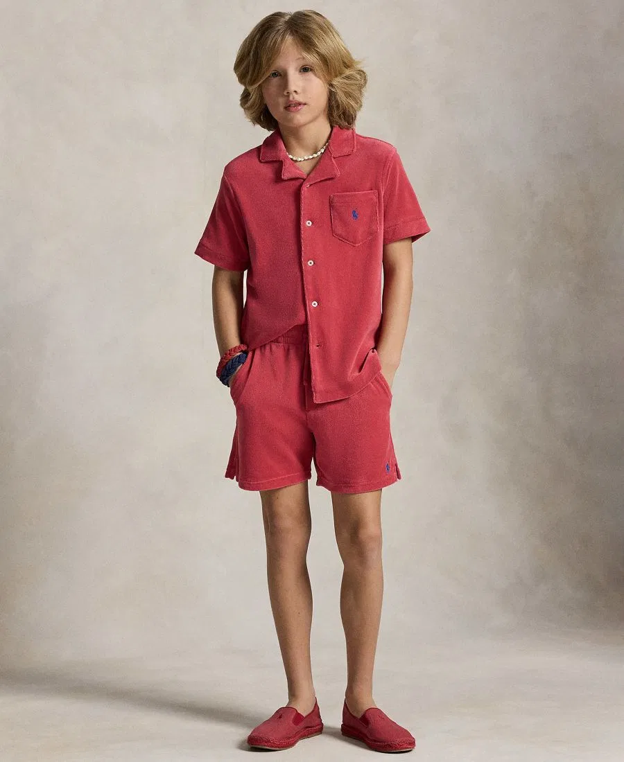 Детская футболка с коротким рукавом Terry Camp (8-20 лет) Polo Ralph Lauren, красный — фото 2