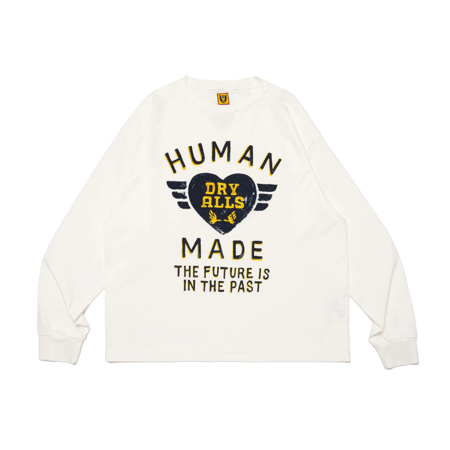 

Футболка с длинным рукавом и логотипом в форме сердца HUMAN MADE, синий