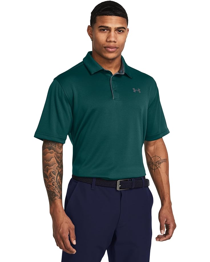 

Поло Under Armour Golf Tech, цвет Hydro Teal/Pitch Gray