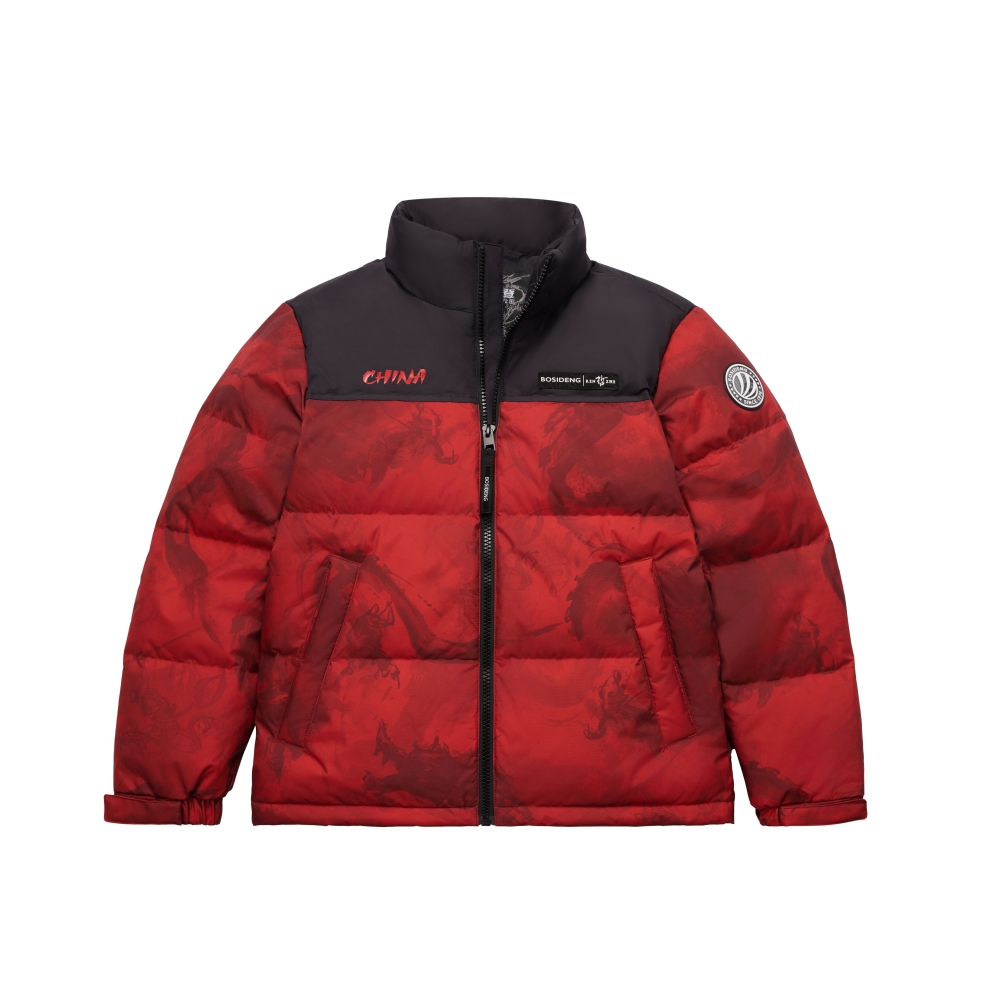 

BOSIDENG Модная спортивная коллекция пуховик унисекс, Fiery Rider Red 9AK2