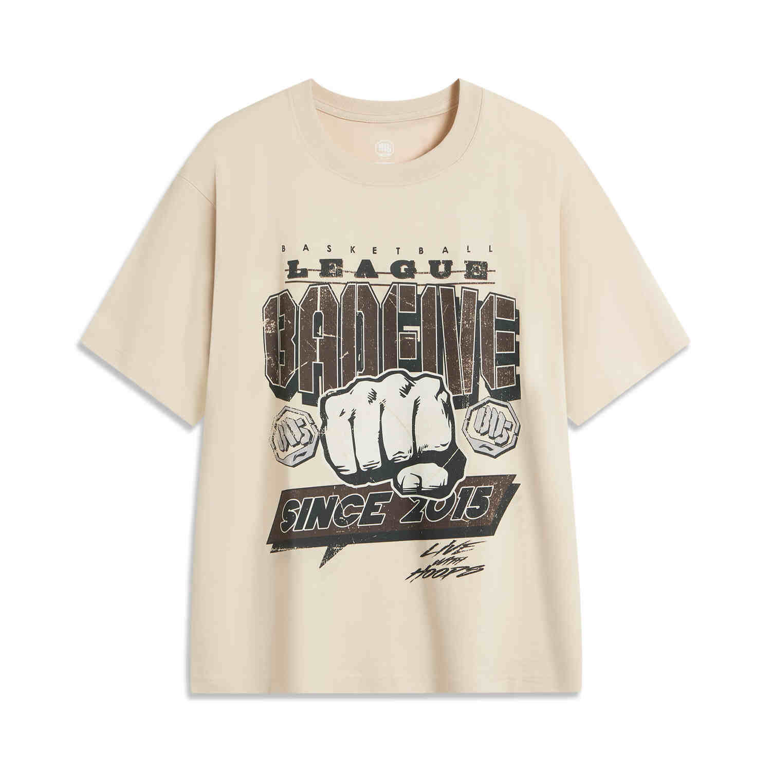 

LINING Фитнес серия футболка мужская khaki, Хаки, LINING Фитнес серия футболка мужская khaki