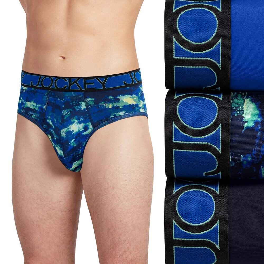 

Мужской набор трусов из микрофибры Jockey из 3 штук, цвет Bluest Eye