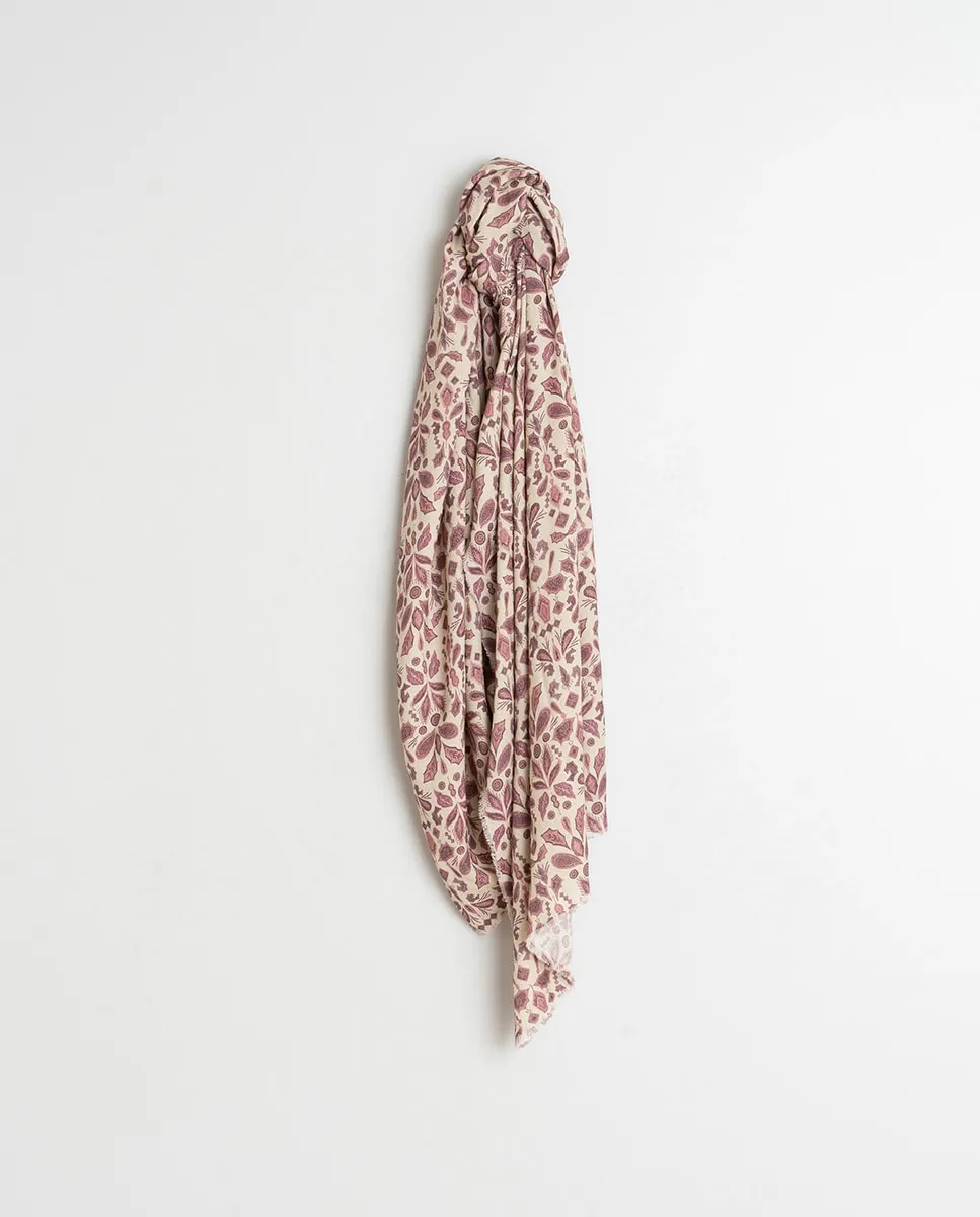 

Длинный шарф с узором Indi & Cold, фуксия