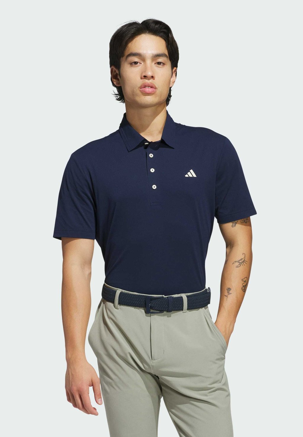

Рубашка поло Adidas Performance, темно-синий