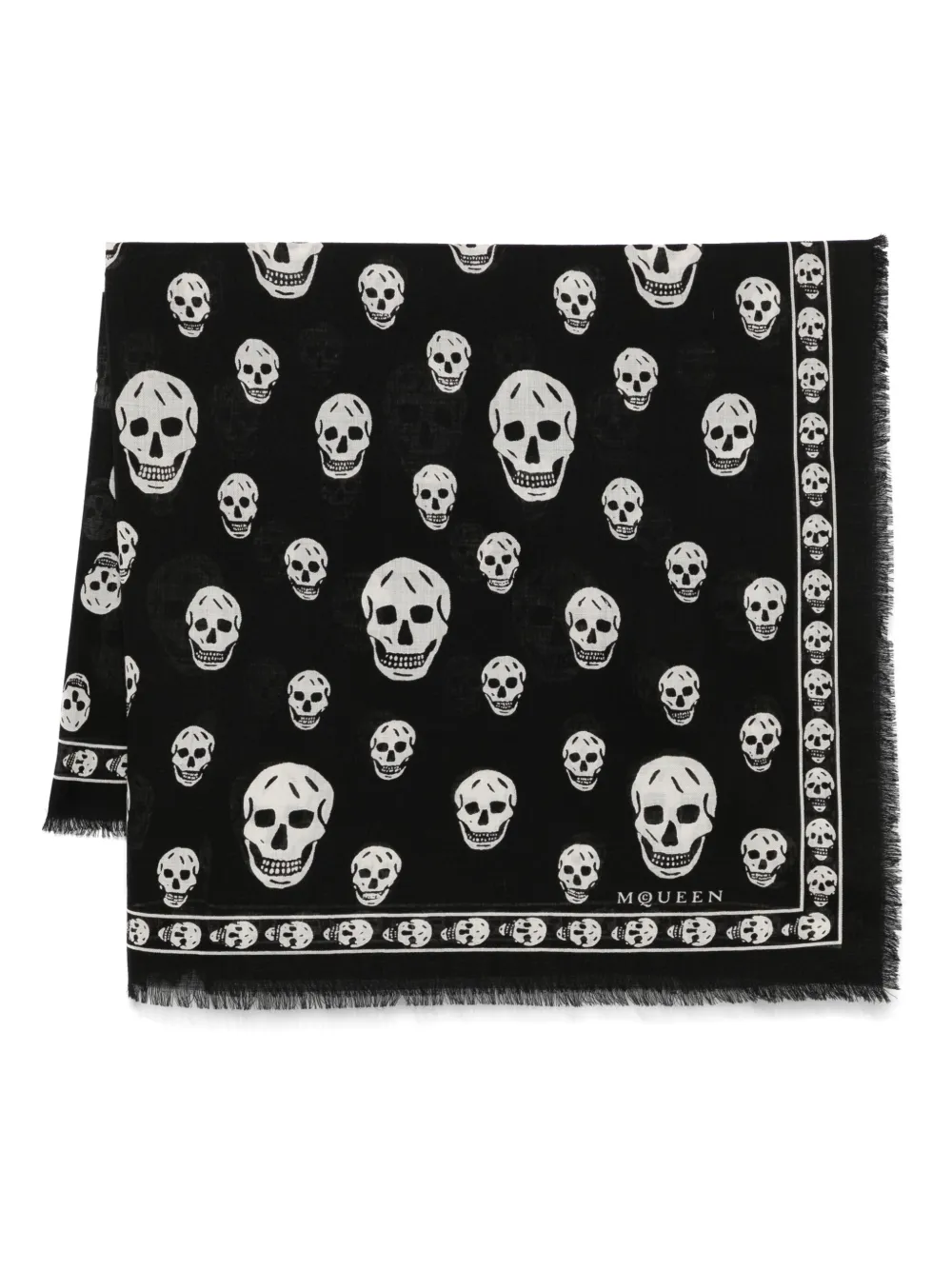 

Шарф Classic Skull Alexander McQueen, черный
