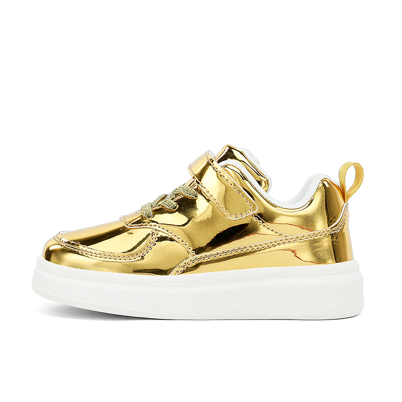 

Детские скейтерские кроссовки Kids LEMONKID, белый/золотой