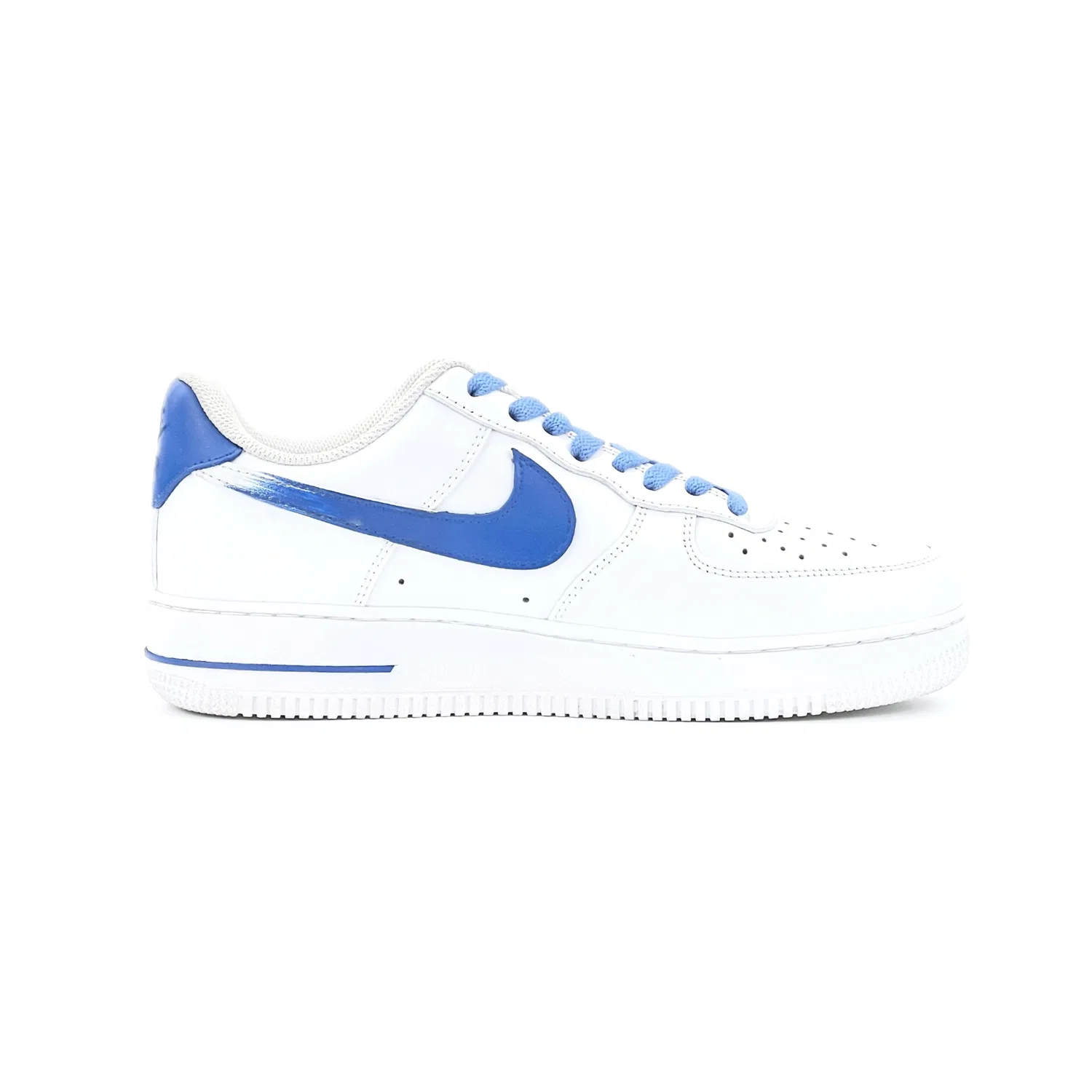 Кроссовки для скейтбординга Nike Air Force 1 Leather Low Top Klein Blue — фото 3