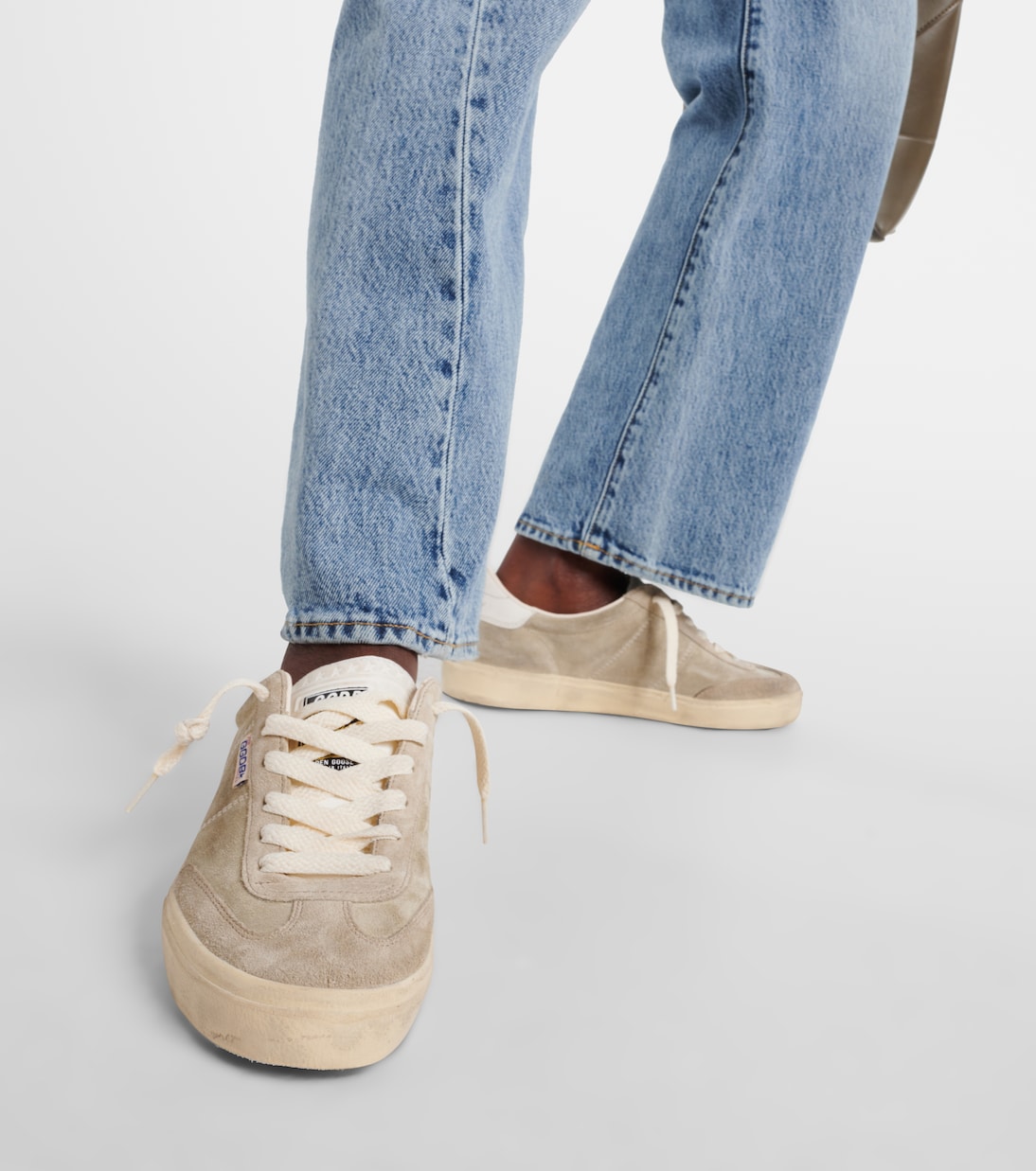 Кроссовки Soul-Star из замши Golden Goose, Taupe/ Milk — фото 4