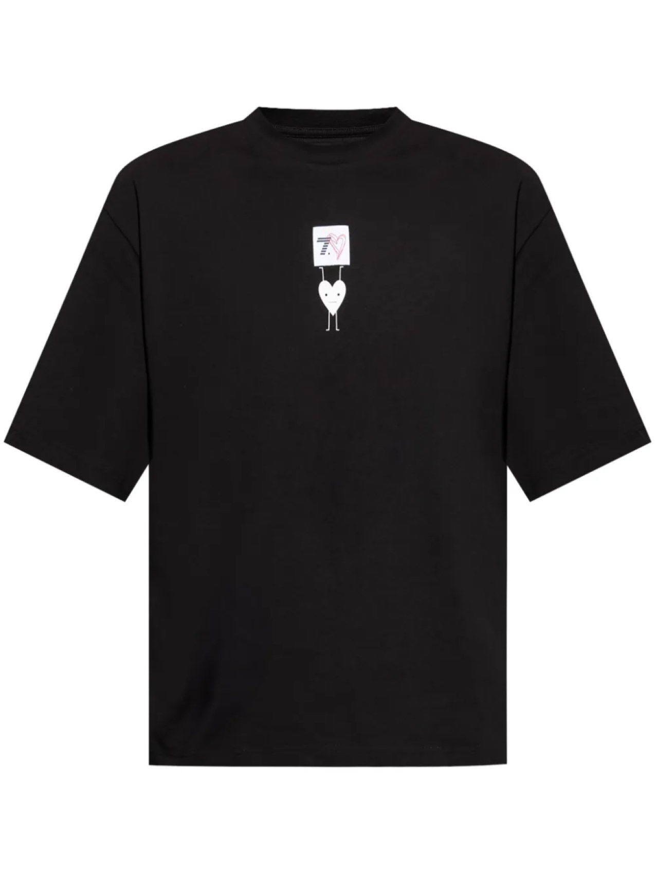 

Футболка оверсайз с графическим принтом Ea7 Emporio Armani, черный