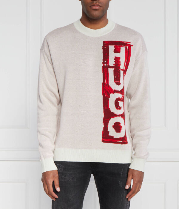 

Свитер Hugo Sohugoh Regular Fit, бежевый
