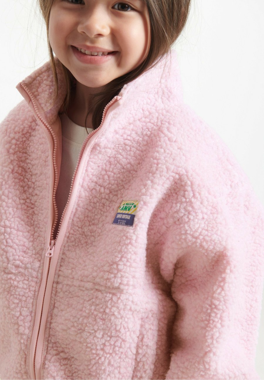 Флисовая куртка American Vintage HOKTOWN, Dragee Chine/Light Pink — фото 4