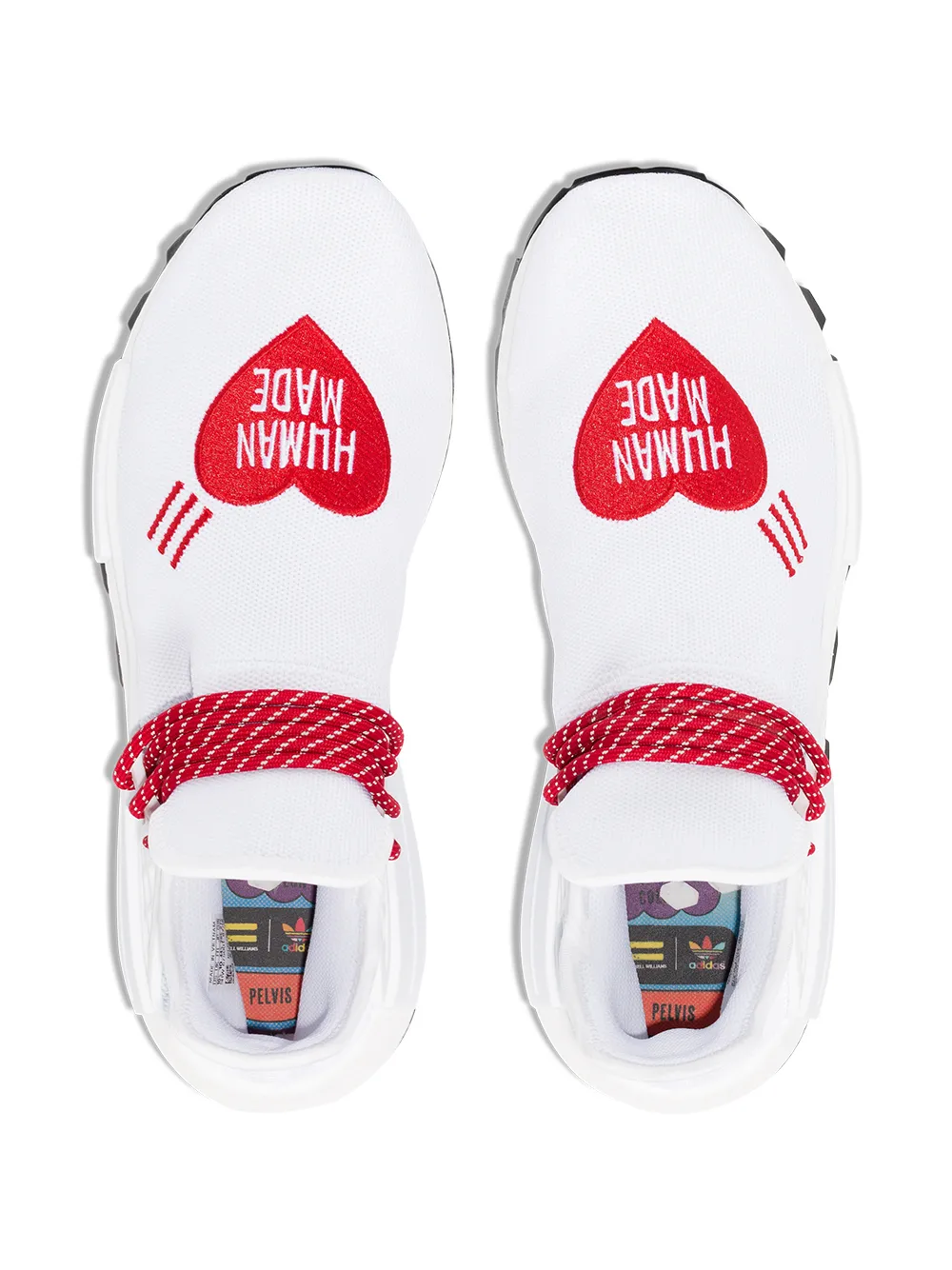 Кроссовки NMD Love Human Made из коллаборации с Pharrell Williams Adidas, белый — фото 4