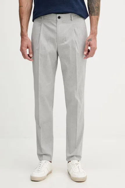Брюки из хлопка New York Tommy Hilfiger, серый