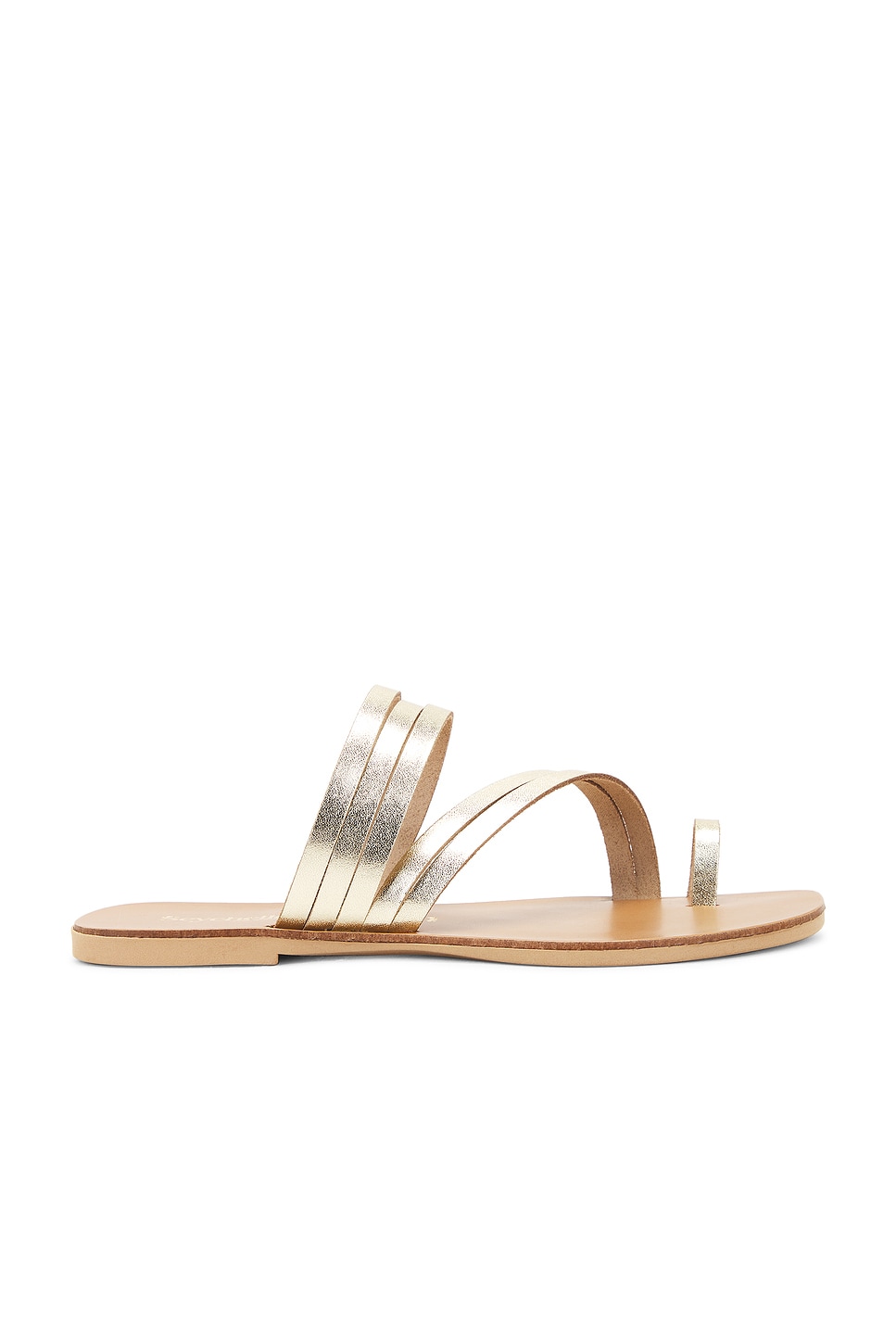 Сандалии "Летний дождь" Seychelles, gold metallic leather