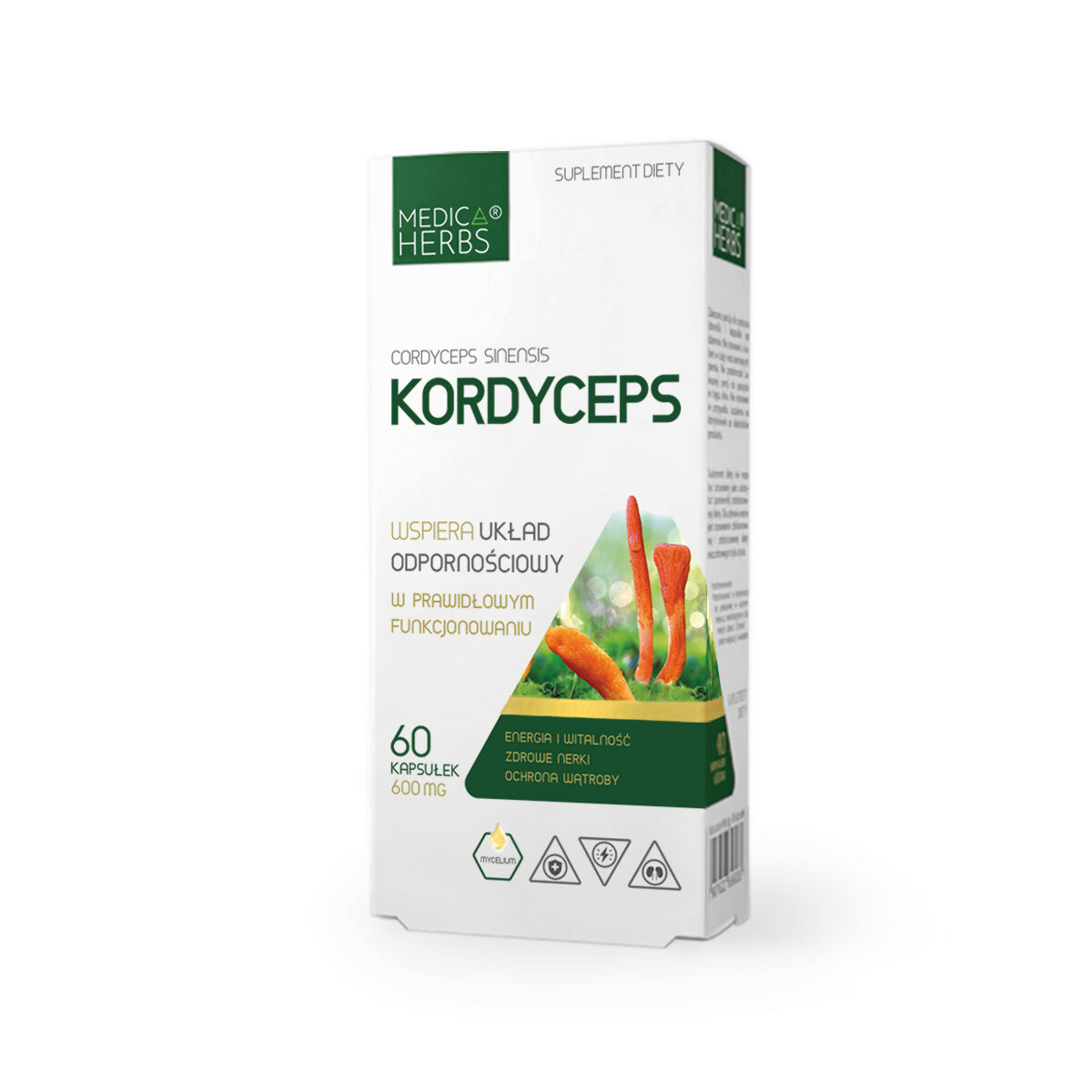 

Диетическая добавка Кордицепс (Cordyceps sinensis) 600 мг Medica Herbs ИММУНИТЕТ