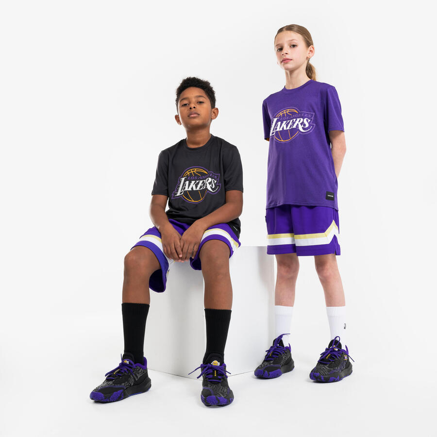 TARMAK Детские баскетбольные кроссовки низкие NBA Lakers - Fast 900 Low-1 черные — фото 2