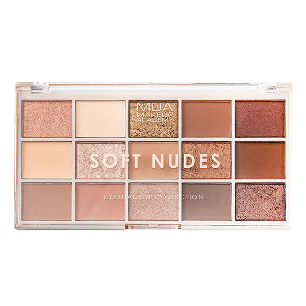 

Палитра теней для век Soft Nudes, 12 г Mua Makeup Academy 15 shade
