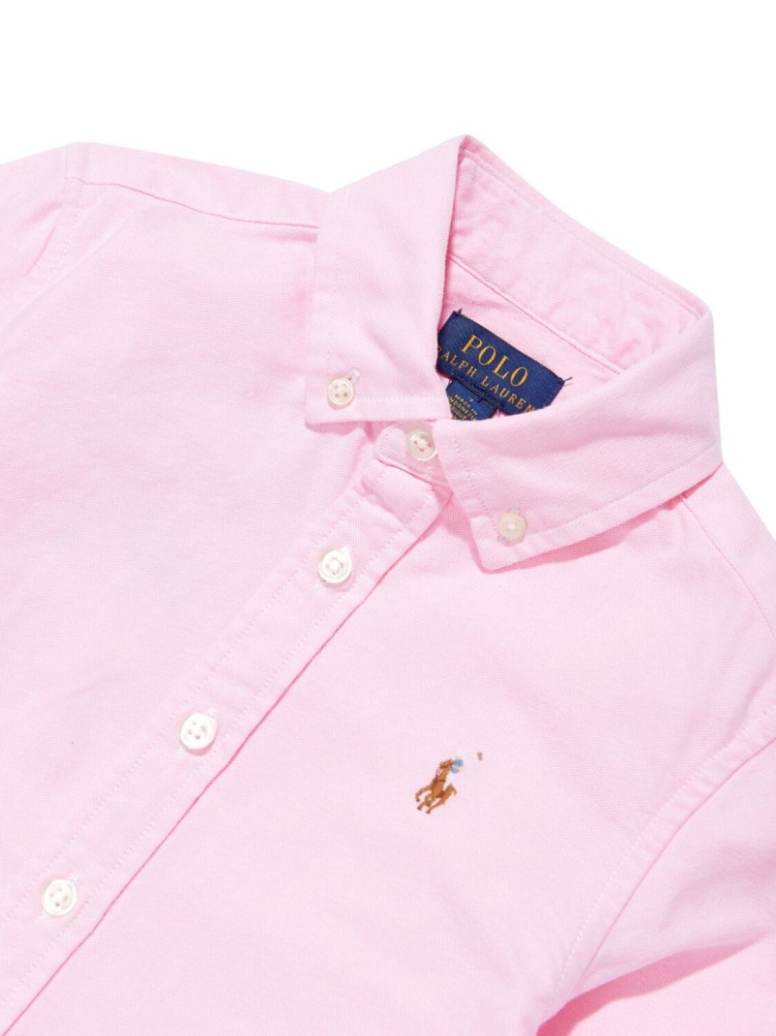Рубашка с логотипом Polo Pony Ralph Lauren Kids, розовый — фото 3