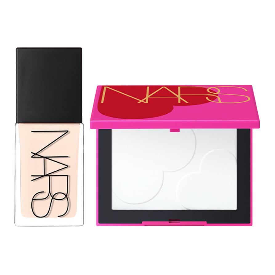 NARS Ограниченная серия Big White Cake тональная основа, набор для макияжа, фиксирующая, выравнивающая тон кожи, натуральная, 30 мл + 8,5 г — фото 2