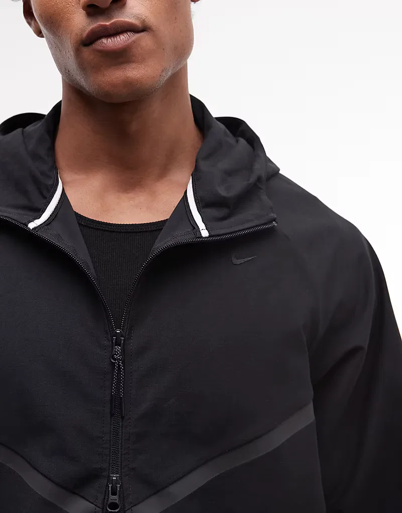 Спортивная куртка-худи Nike Tech Shori на молнии, черный — фото 4