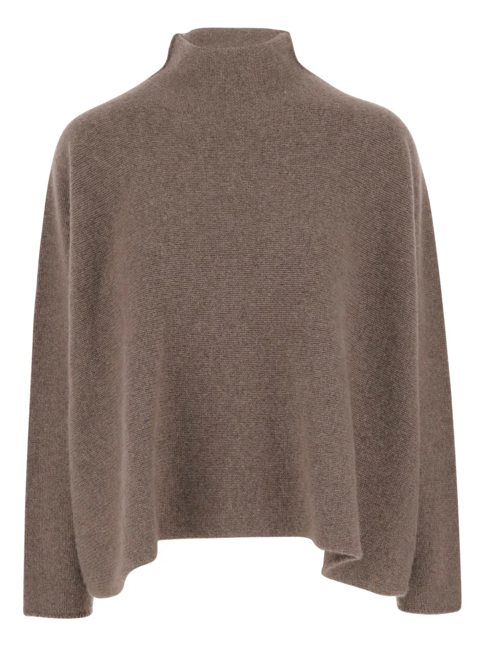 

Свитер в рубчик с высоким воротником GIORGIO ARMANI, коричневый