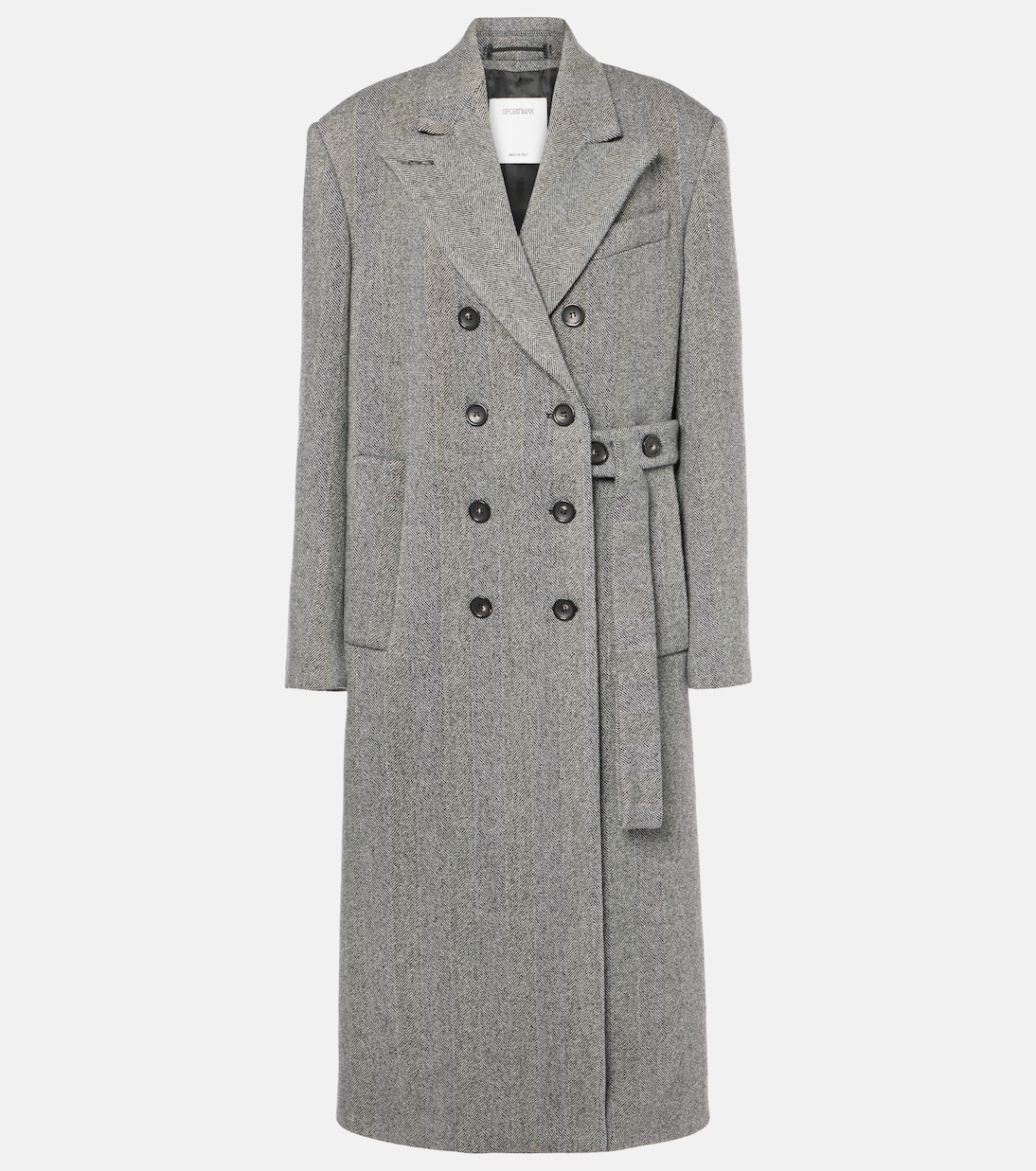 

Пальто Билли из смесовой шерсти Sportmax, Nero Bianco
