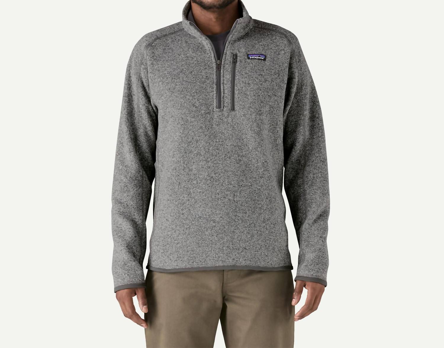 

Мужской свитер с молнией 1/4 цвета Stonewash Patagonia