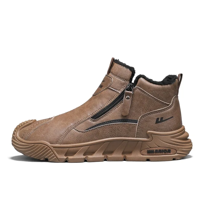 WARRIOR Кожаные ботинки 9cm combat brown