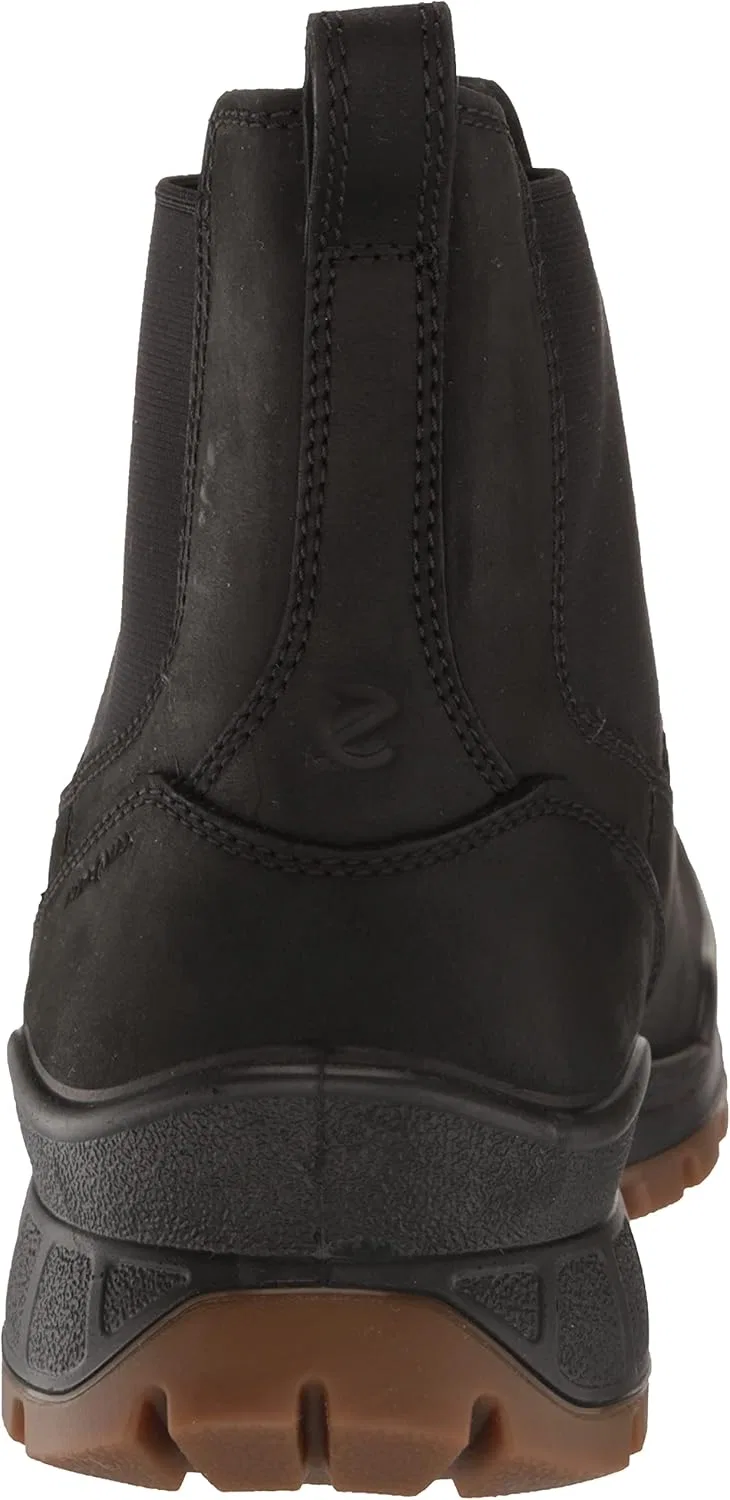 Мужские водостойкие ботинки челси ECCO Track 25 Hydromax, Black Nubuck Leather — фото 3