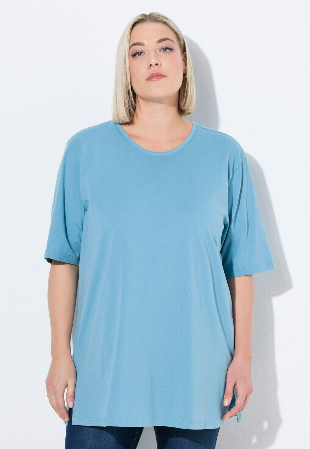 

Базовая футболка SHORTSLEEVE TEE Ulla Popken, светло-голубой