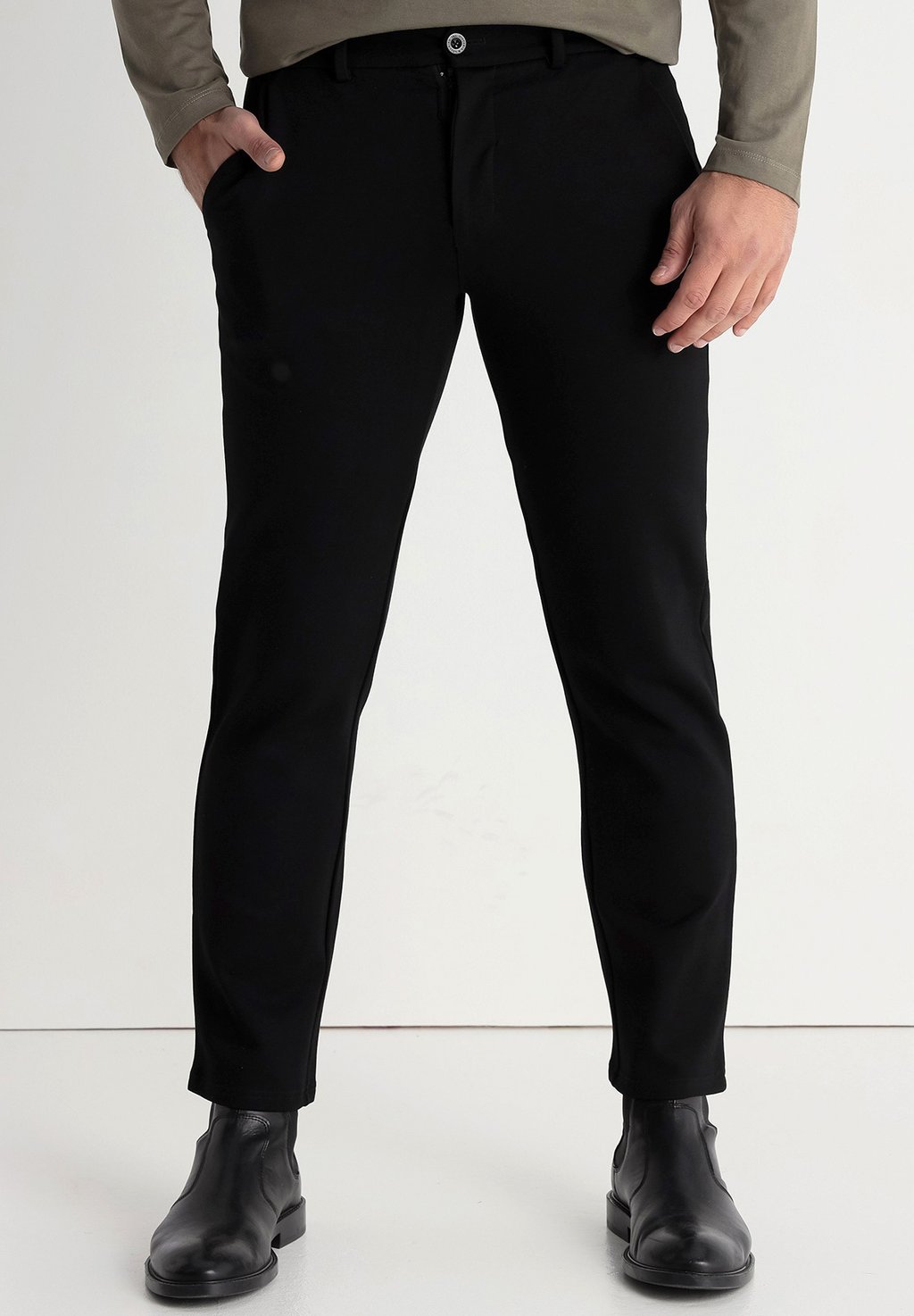 

Чиносы TAILLE-SCHMALE PASSFORM VICTORIO&LUCCHINO, черный