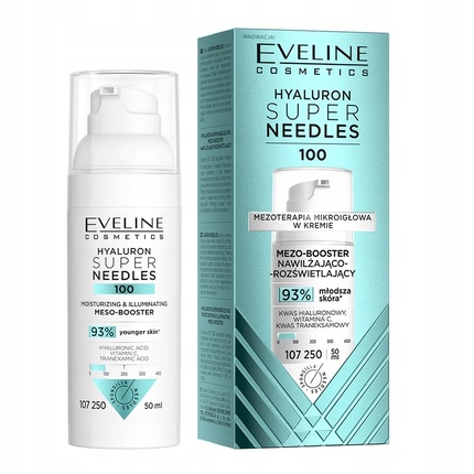 

Hyaluron Super Needles 100 Мезо-бустер Увлажняющий Осветляющий 50 мл Eveline