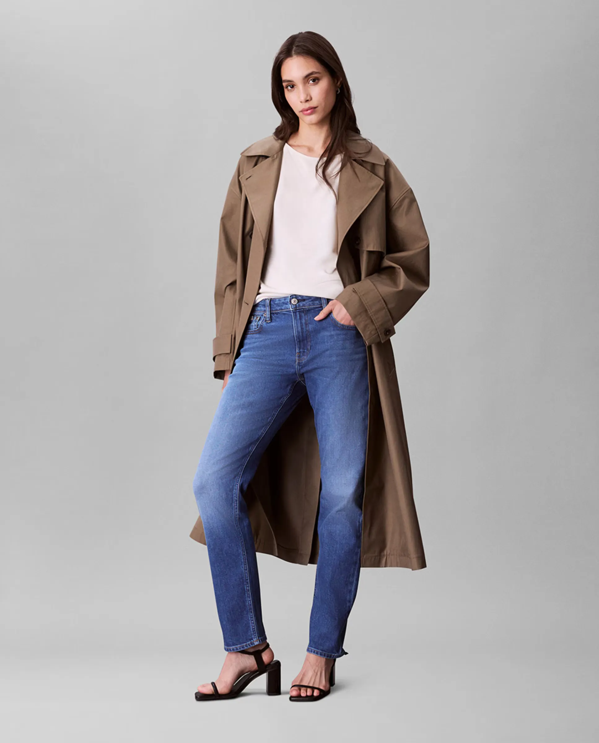 

Женские джинсы Vaquero Mid Rise Slim fit Calvin Klein, синий