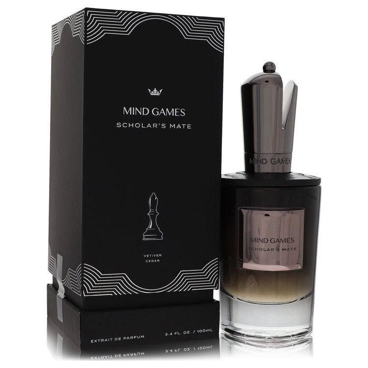 

Парфюмерная композиция Mind Games Scholar's Mate от Mind Games Extrait De Parfum, спрей, 3,4 унции, для мужчин, прозрачный