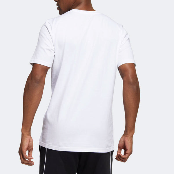 Футболка Men's adidas Cartoon Printing Basketball Sports Short Sleeve White T-Shirt, мультиколор — фото 3