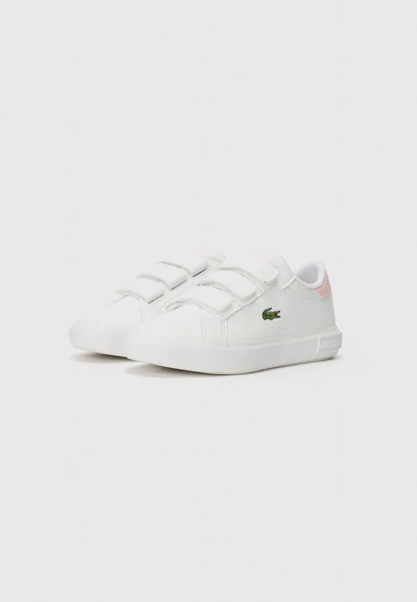 Кроссовки powercourt унисекс Lacoste, White/Light Pink — фото 2